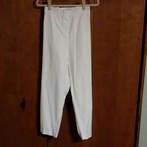 J Jill sz 24 white pull on stretch denim pants